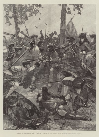 Battles of the British Army, Ramillies, Attack by Lord Clare